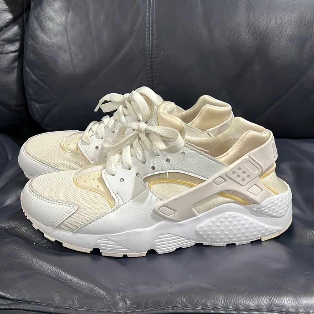 Kids White and Cream Sneakers
